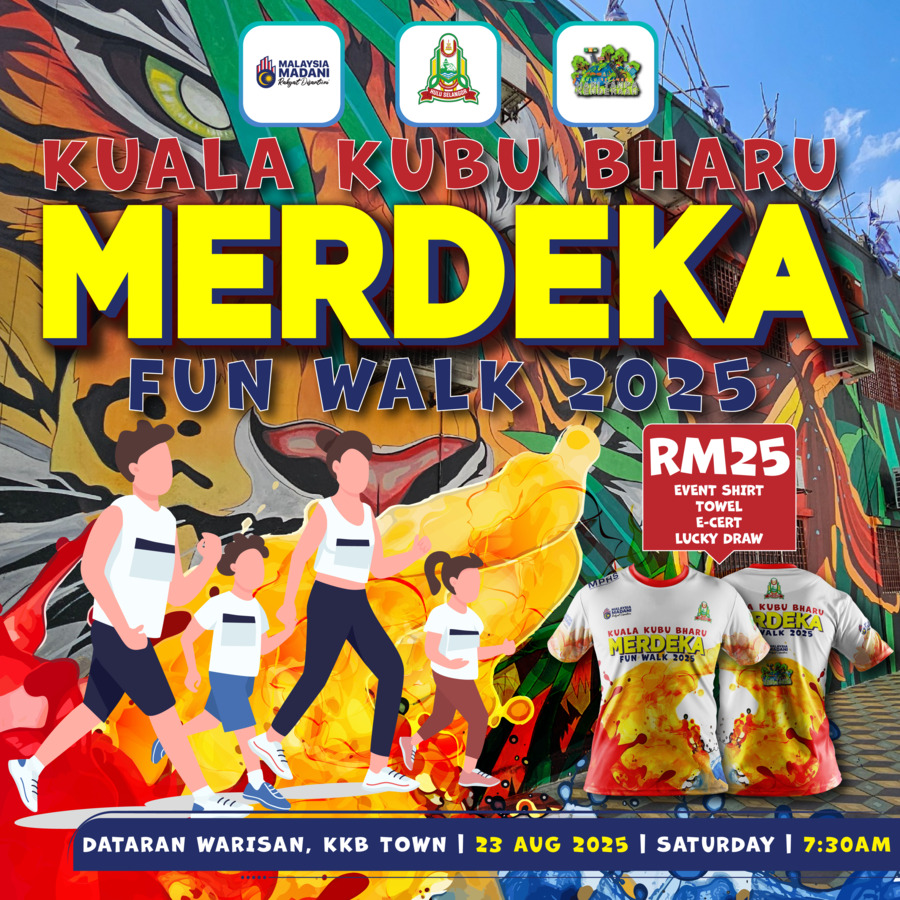 Walkathon Merdeka Kuala Kubu Bharu Merdeka Fun Walk 2025 | MEP Ventures Sdn Bhd