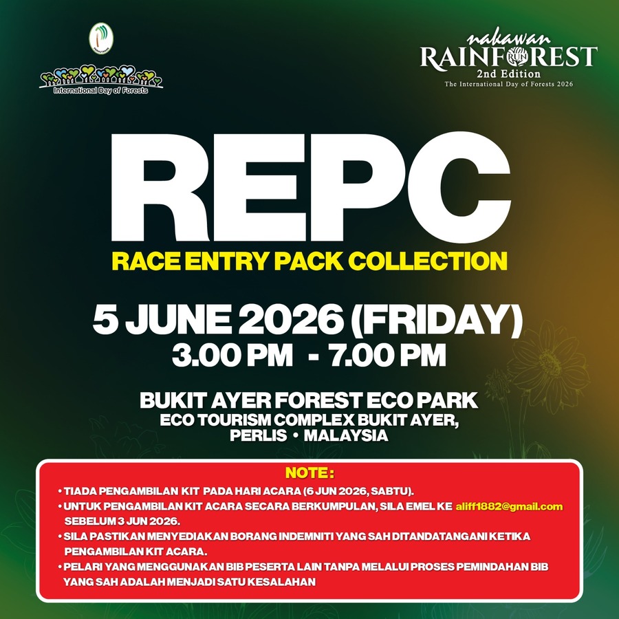 Nakawan Rainforest Run 2nd Edition race entry pack collection
