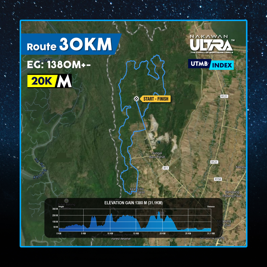 Nakawan Ultra 3 30 km route