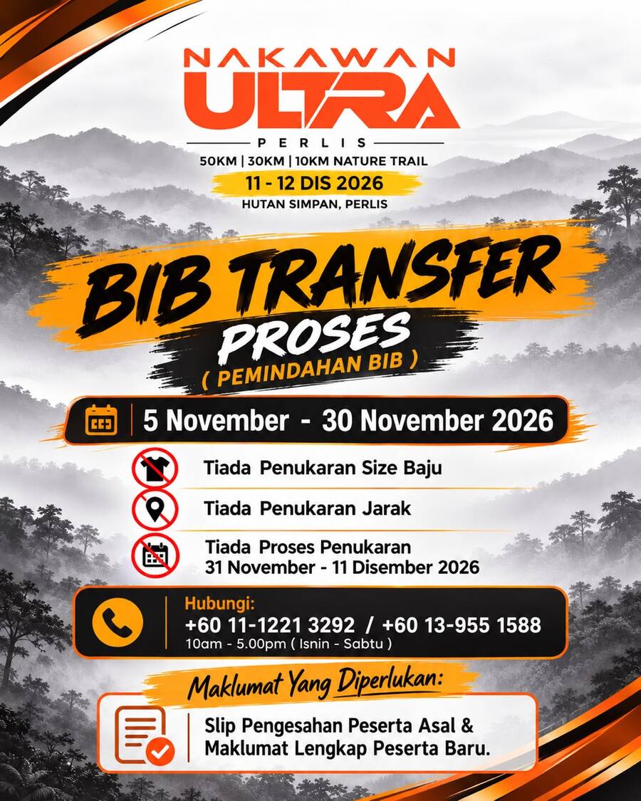 Nakawan Ultra 3.0 bib transfer