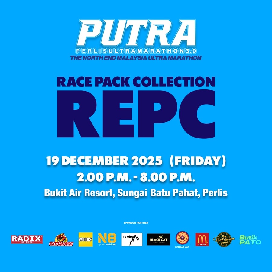 Perlis Ultra Marathon 3.0 race entry pack collection