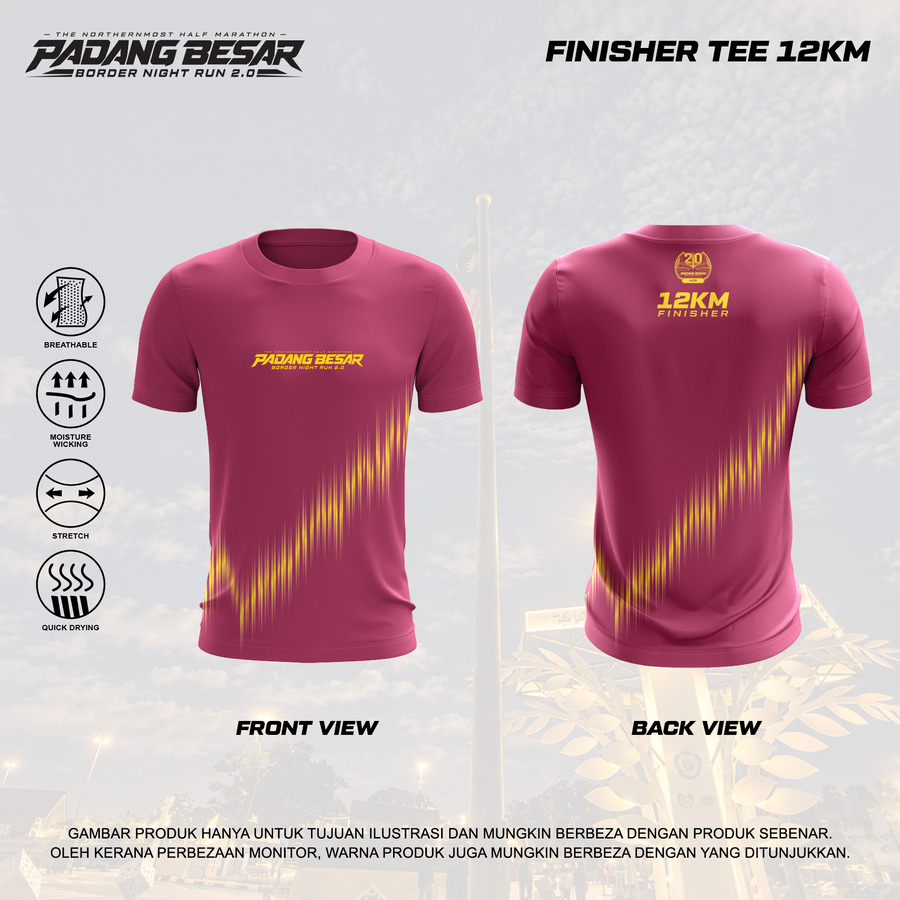 12 km finisher t-shirt