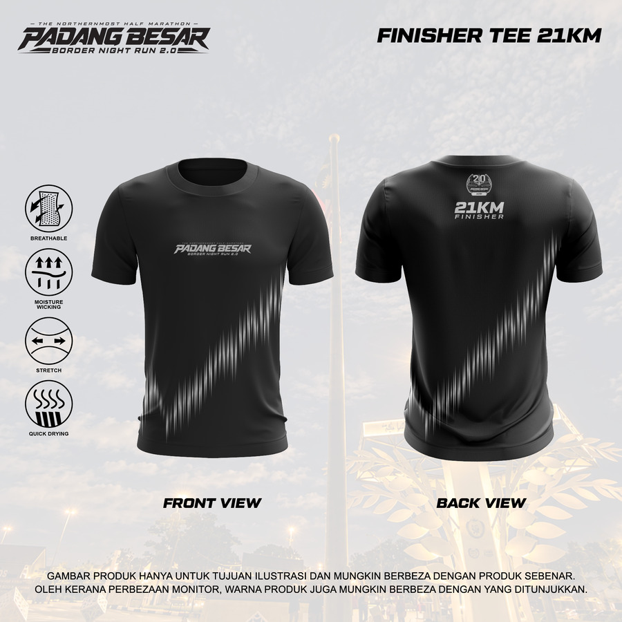 21 km finisher t-shirt