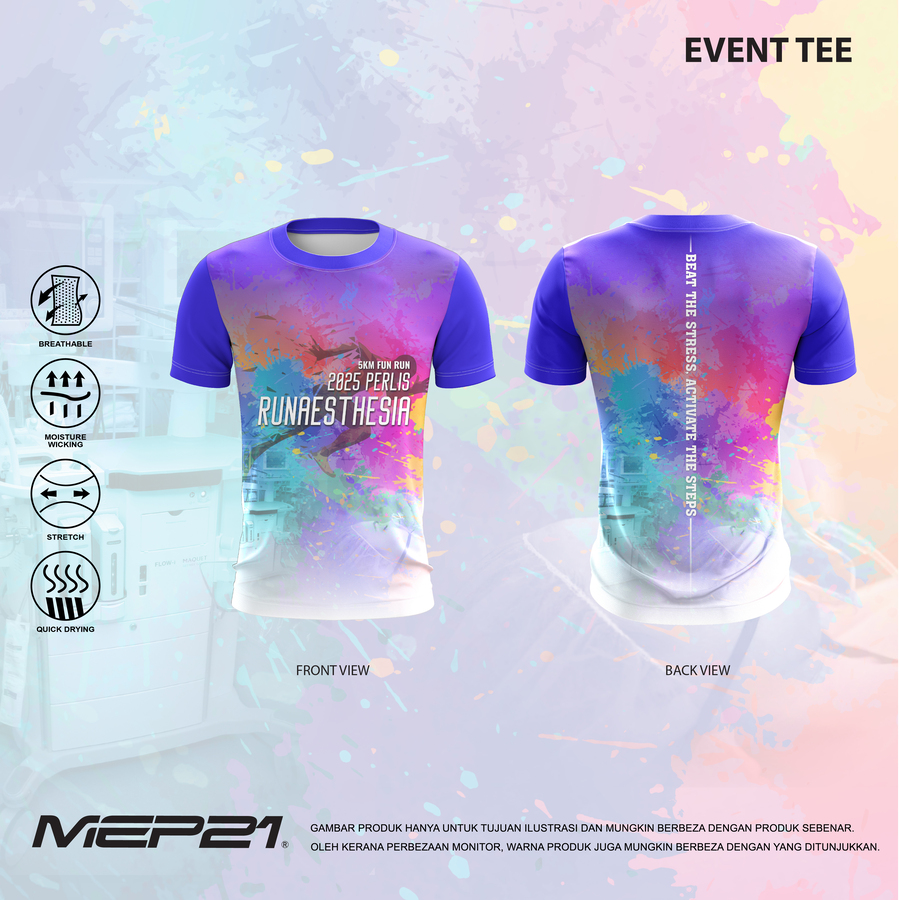 Baju acara lengan pendek Runaesthesia 2025