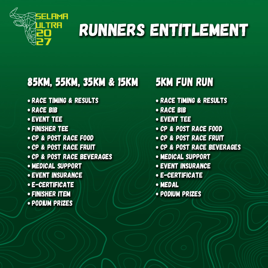 Selama Ultra 2027 runner's entitlement