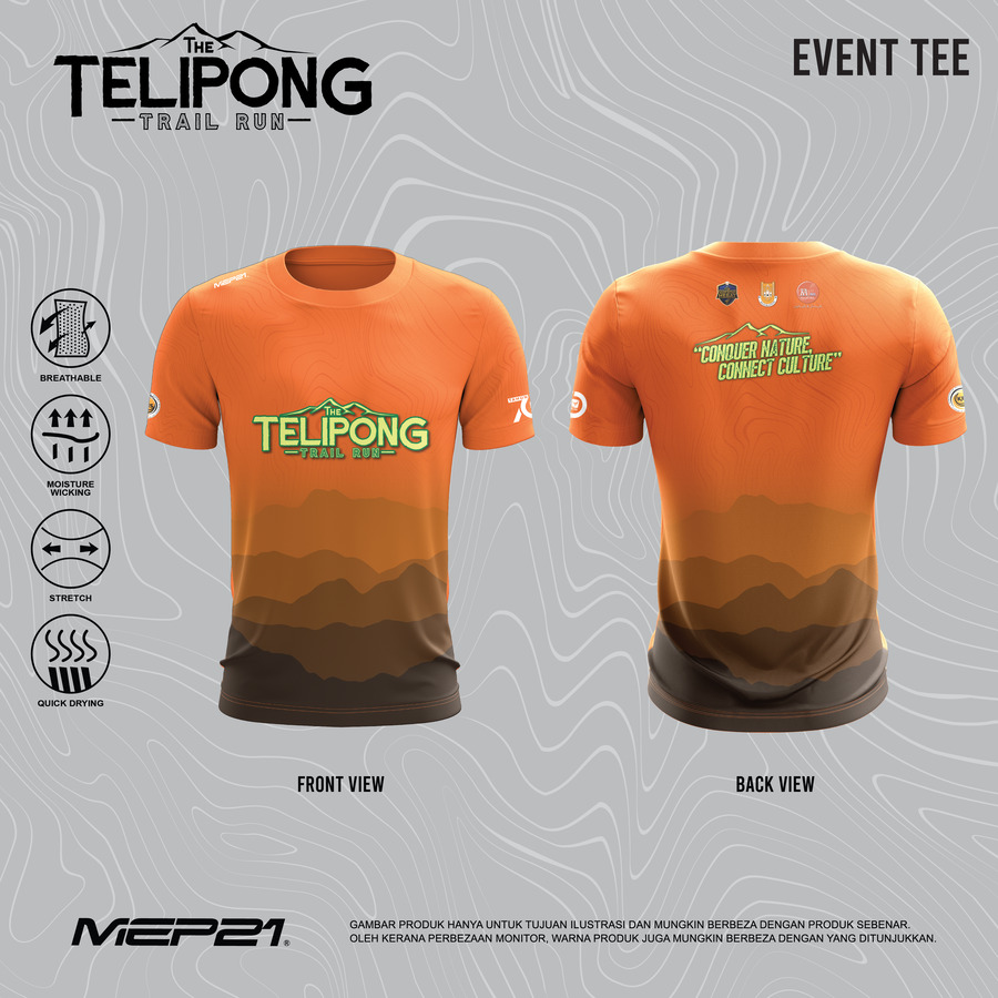 The Telipong Trail Run event tee