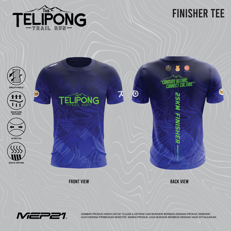 The Telipong Trail Run finisher tee