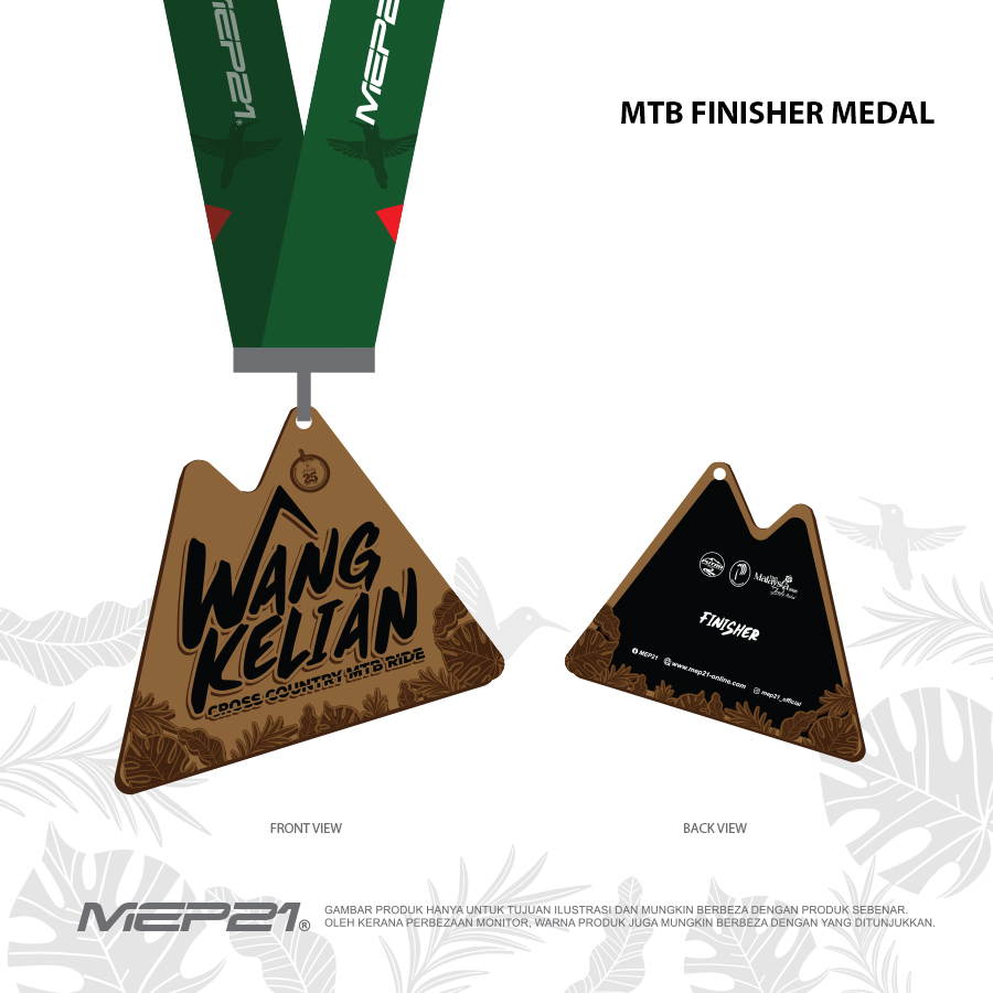 Finisher medal for Cross Country MTB Ride