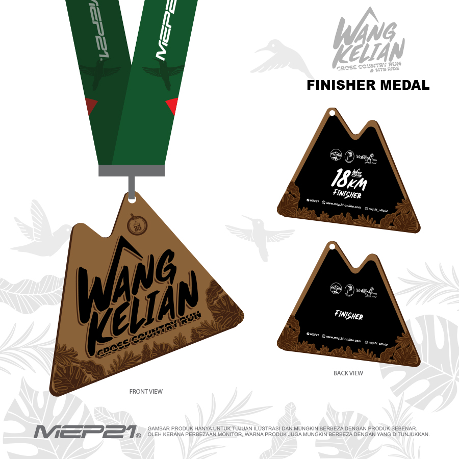 Finisher medal for Cross Country Run
