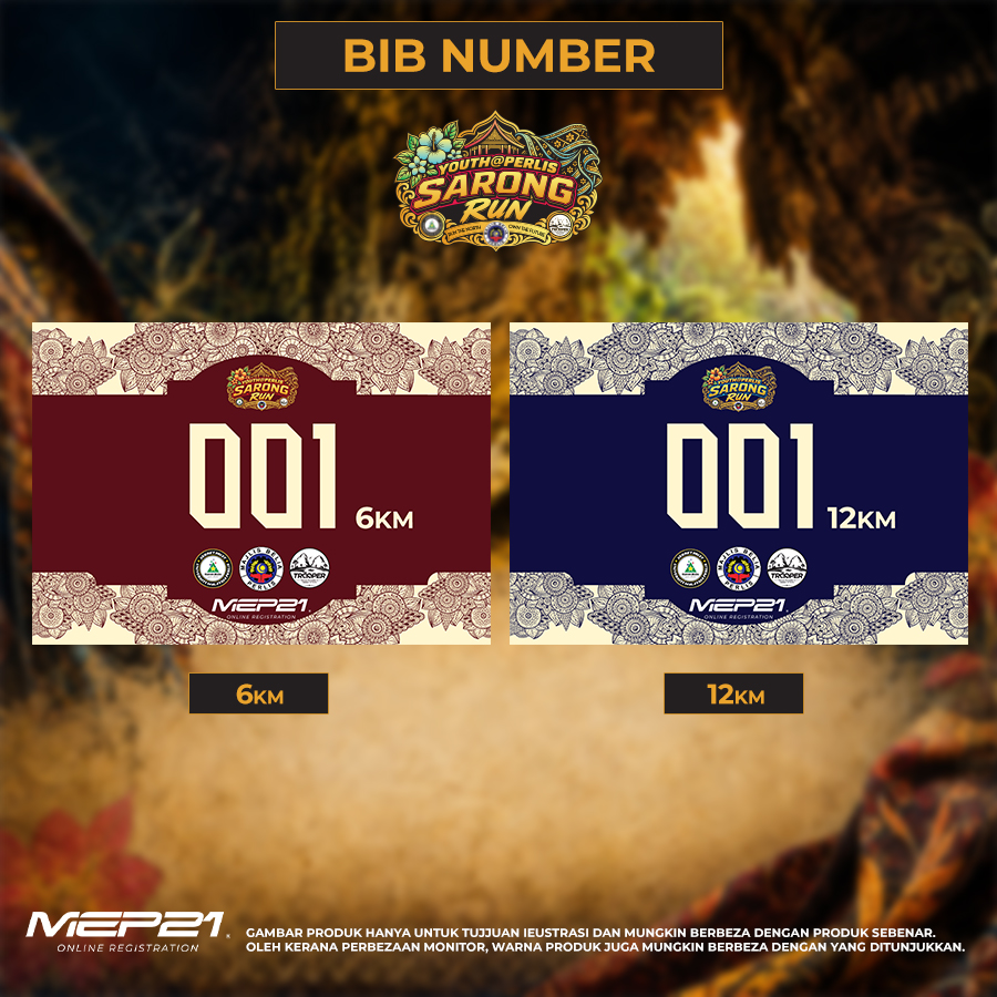 Youth@Perlis Sarong Run 2026 bib number