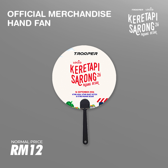 Keretapi Sarong Hand Fan