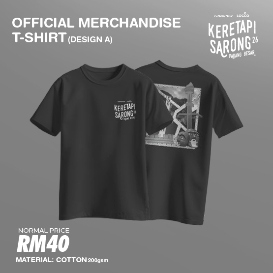 Keretapi Sarong T-shirt (Black)