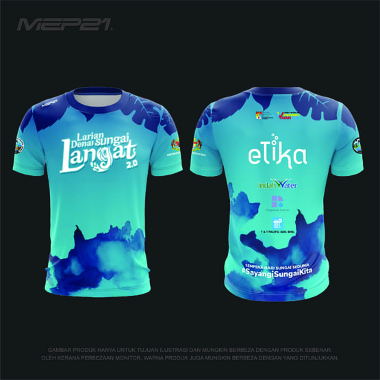 Larian Denai Sungai Langat 2024 event t-shirt