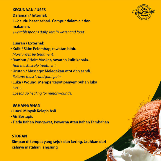 Minyak Kelapa Dara Tok Gunung