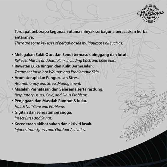 Minyak Herba Serbaguna Tok Gunung
